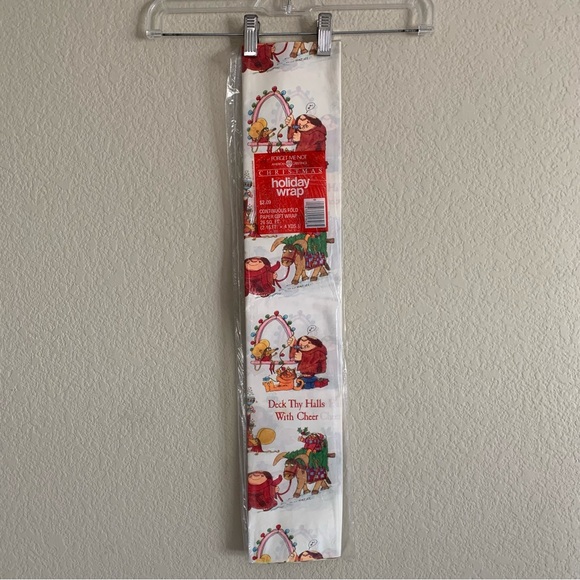 Vintage American Greetings Sherman On The Mount Cat Holiday Gift Wrap 26 Sq. Ft. - Picture 6 of 6